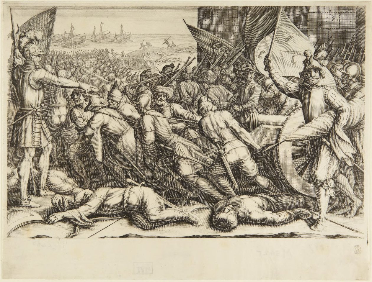 Troppene som går om bord igjen av Jacques Callot