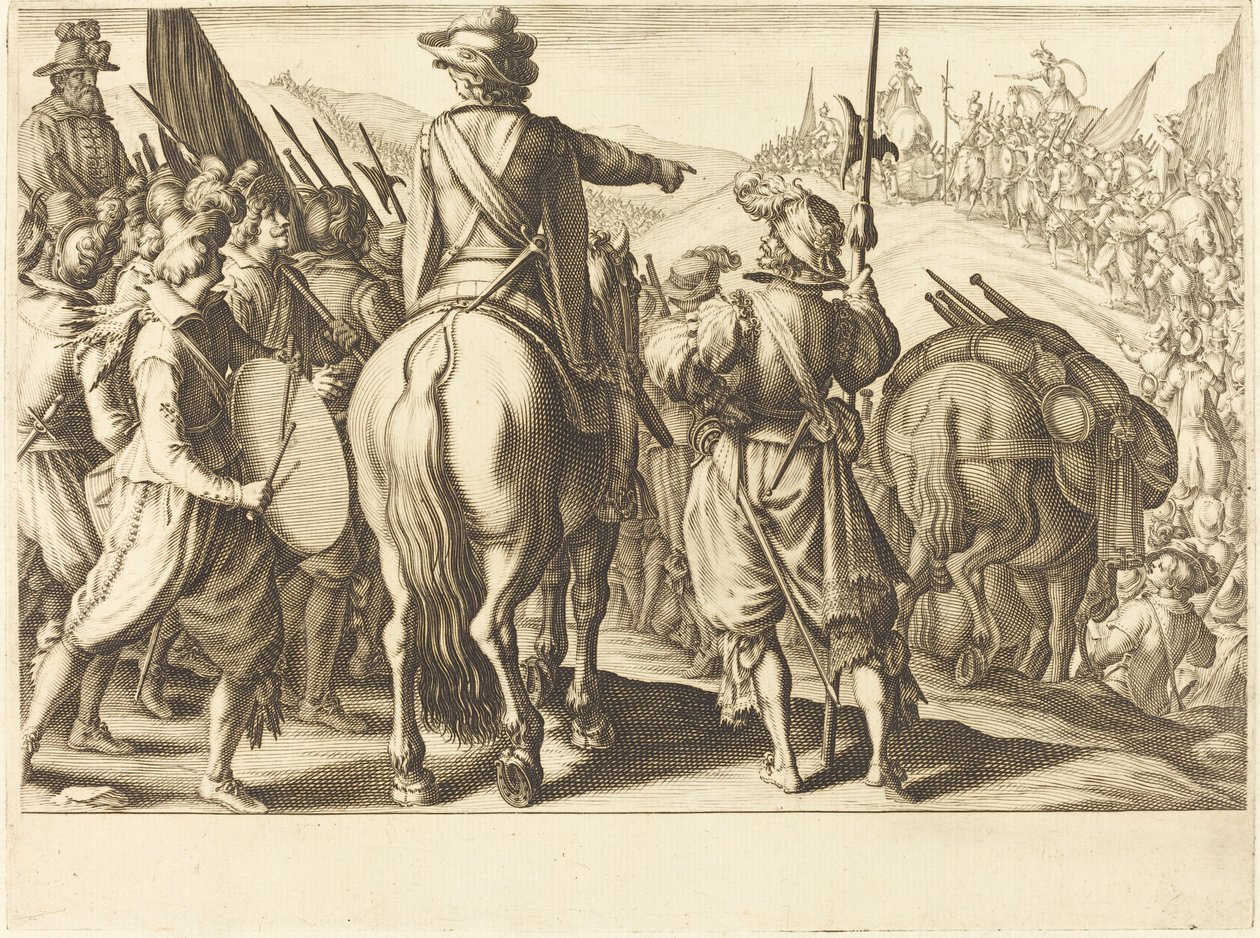 Troppene på mars av Jacques Callot