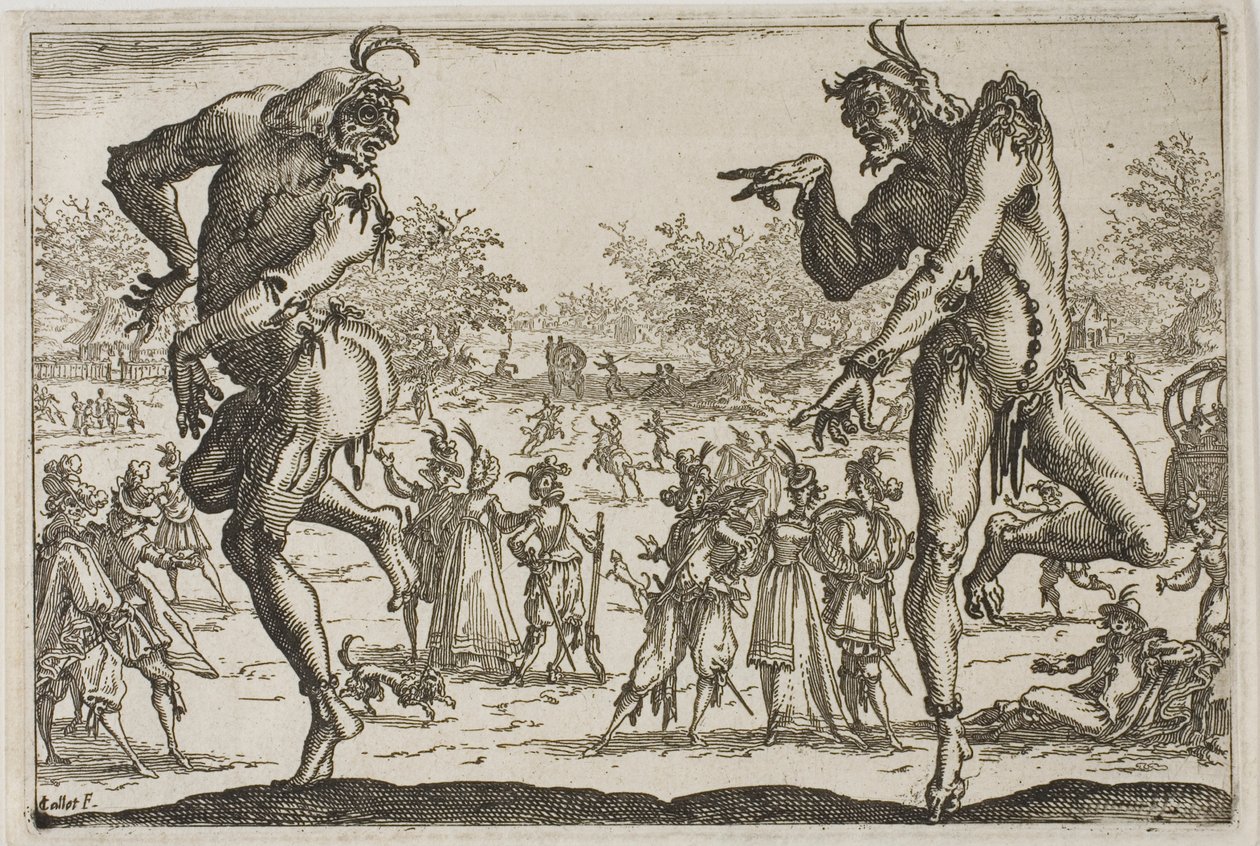 De to Pantaloons av Jacques Callot