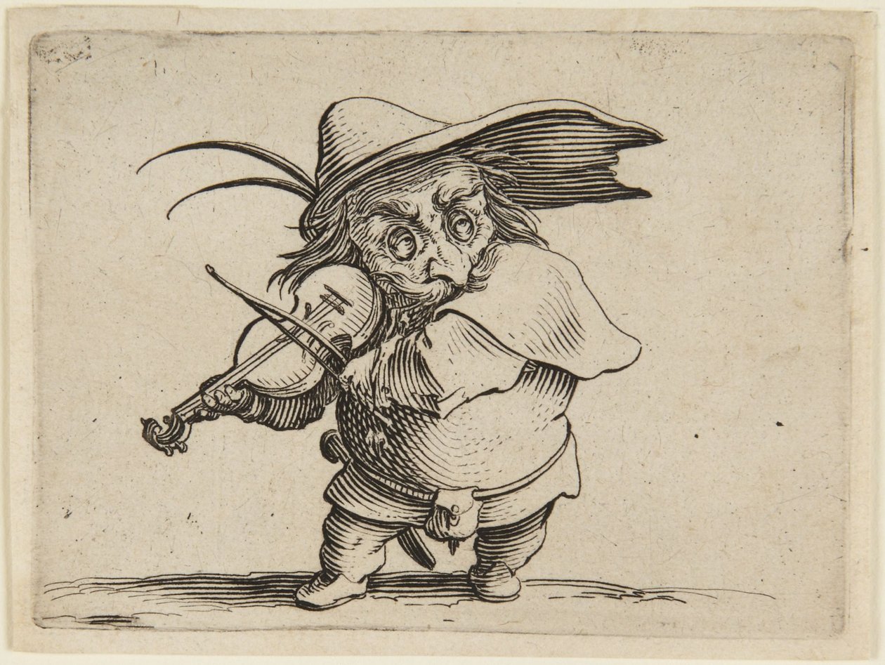 Fiolinspilleren av Jacques Callot