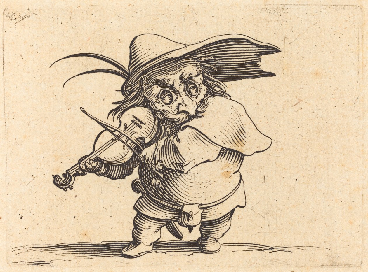 Fiolinspilleren av Jacques Callot
