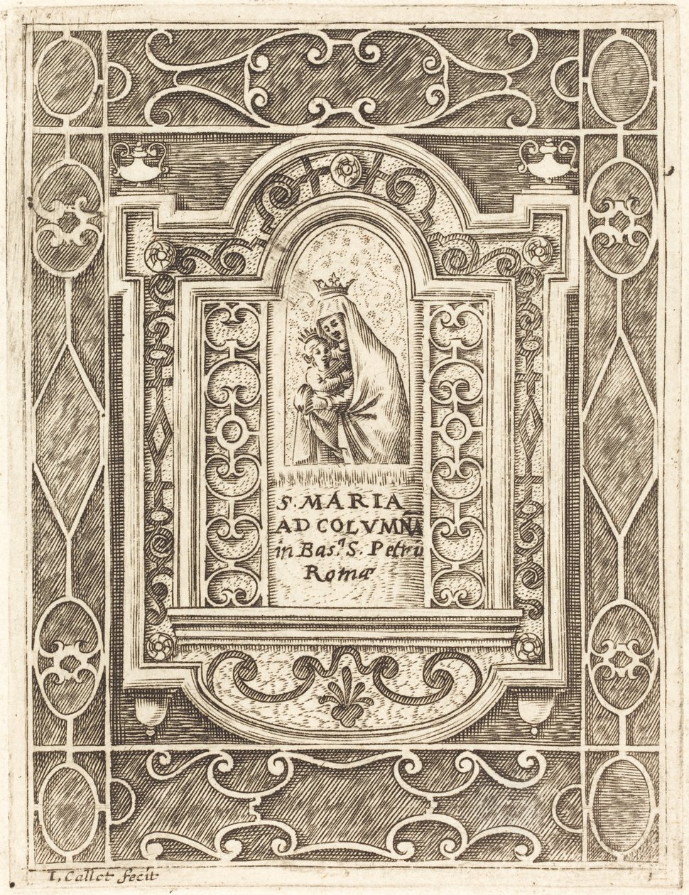 Jomfruen ved søylen av Jacques Callot