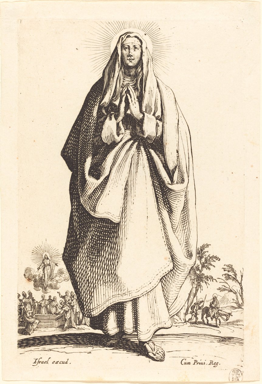 The Virgin, utgitt 1631. av Jacques Callot