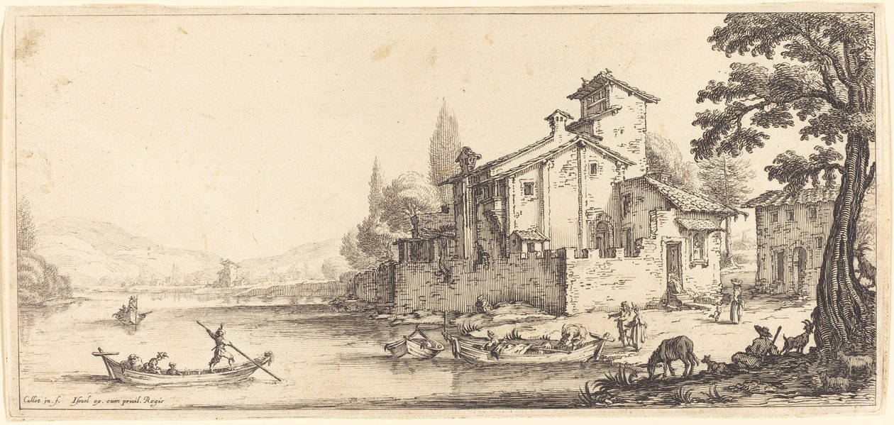 Turen ved vannet av Jacques Callot