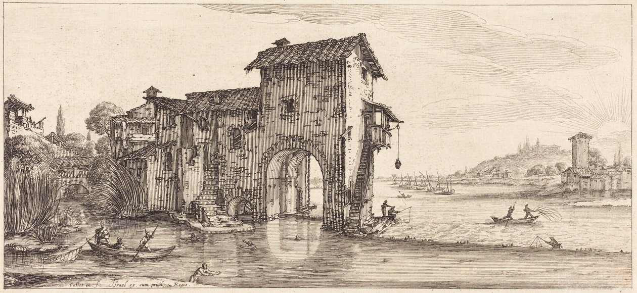 Vannmøllen av Jacques Callot