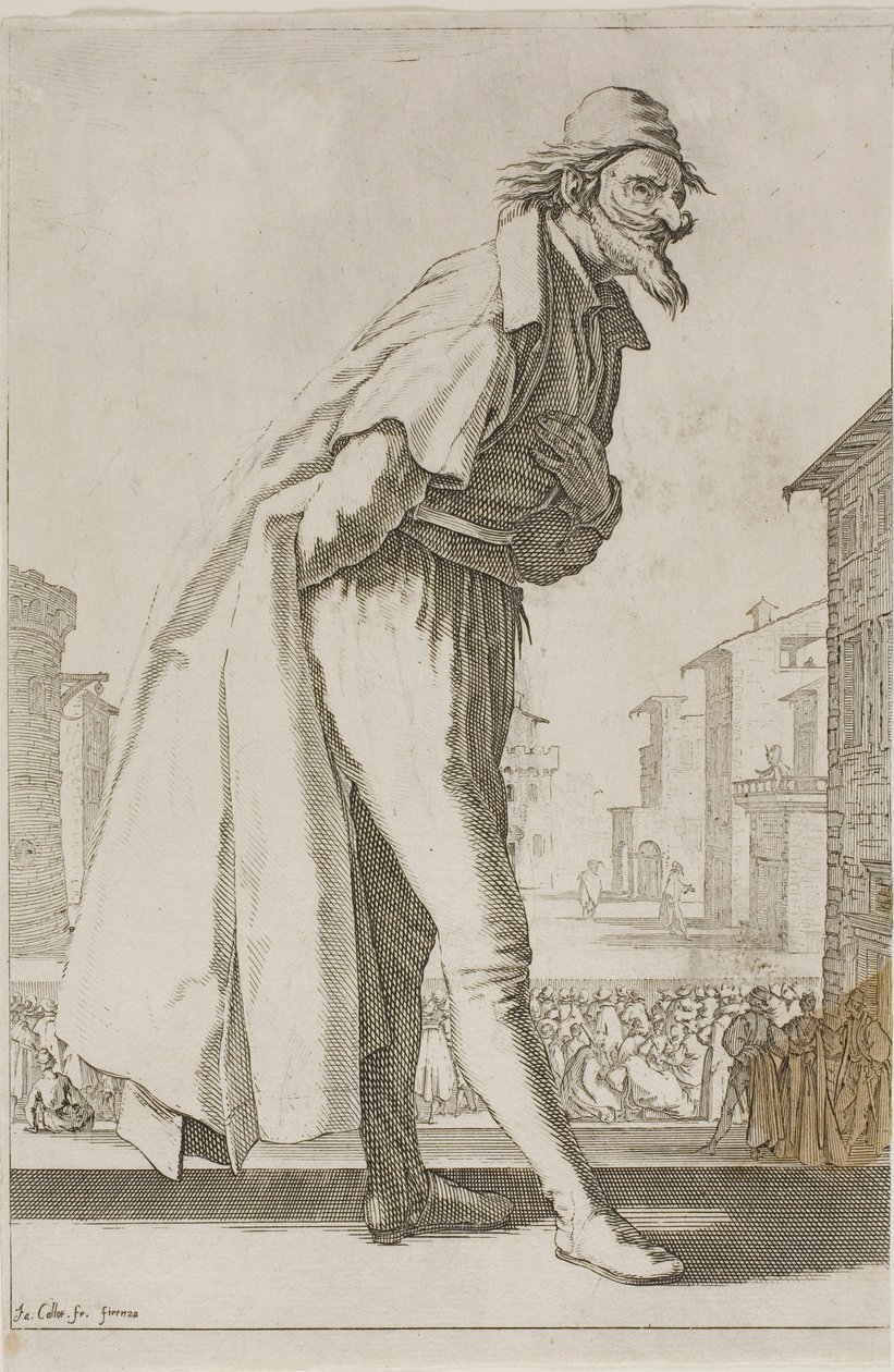 Vannmøllen, fra forskjellige scener designet i Firenze av Jacques Callot