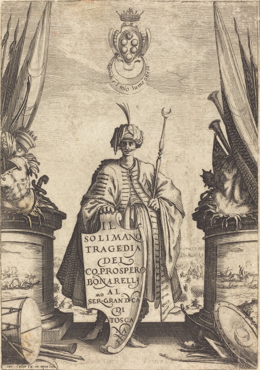 Tittelside for "Il Suleiman" av Jacques Callot