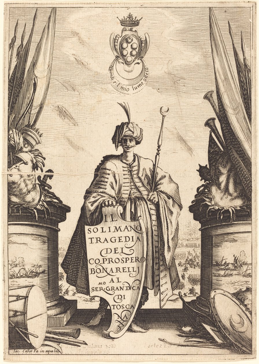 Tittelside for "Il Suleiman" av Jacques Callot