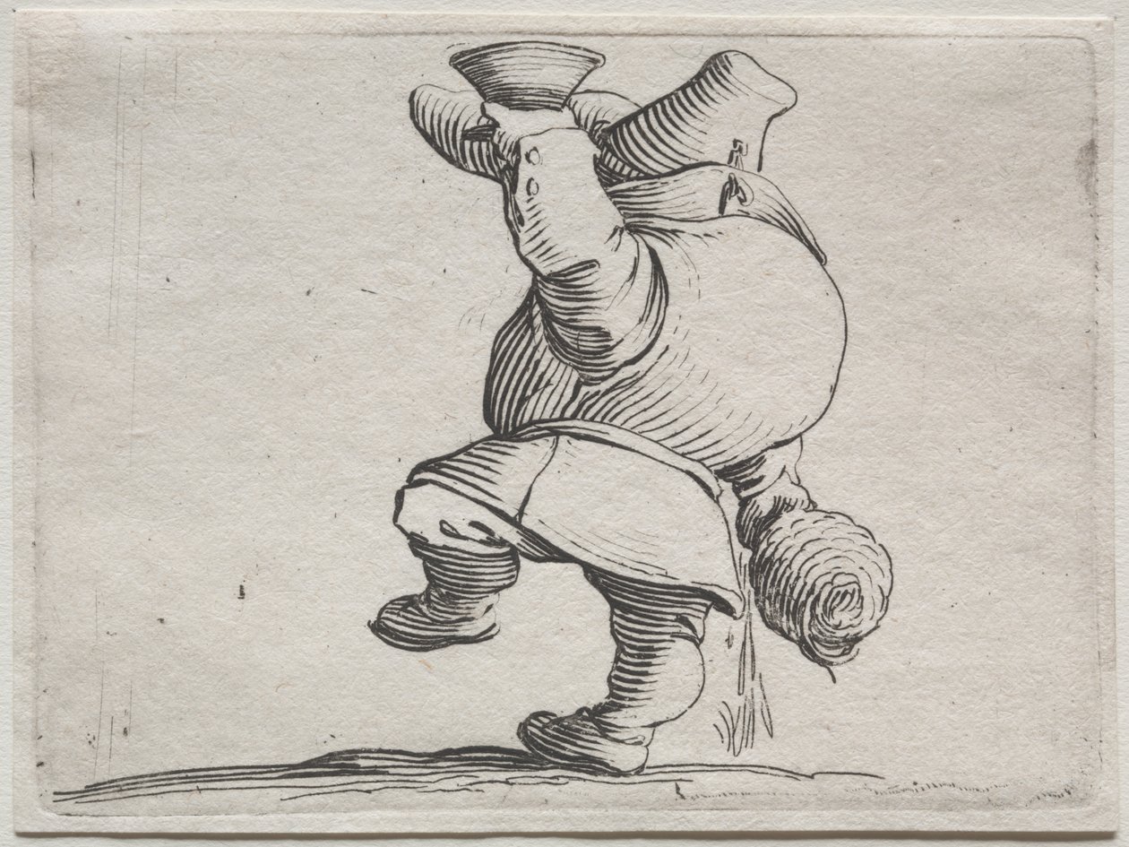 Ulike pukkelryggede figurer av Iacopo Callot (Drinker Seen From Behind) av Jacques Callot