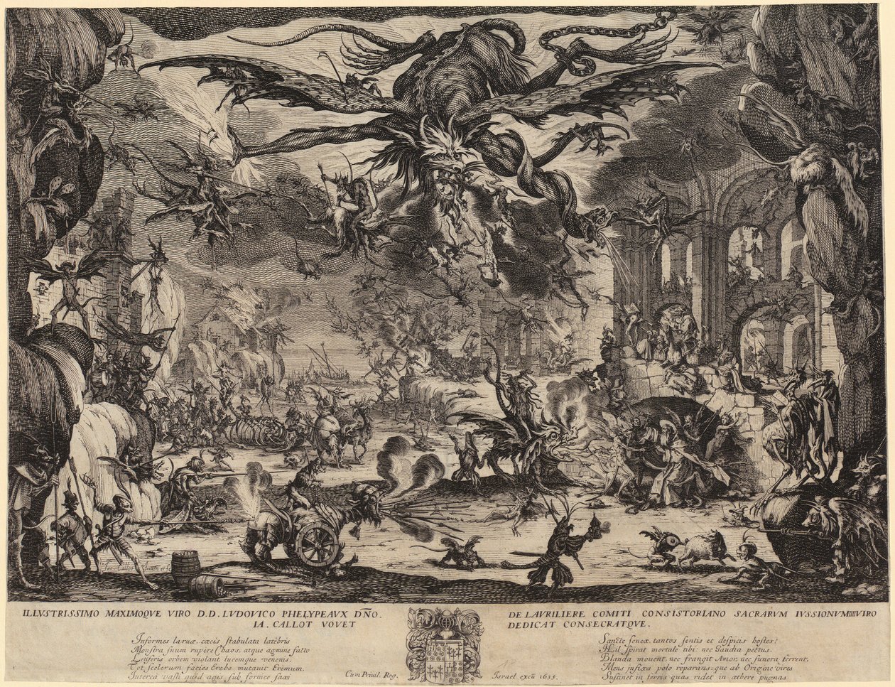 Den hellige Antonius’ fristelse [2: Versjon, Nancy] av Jacques Callot