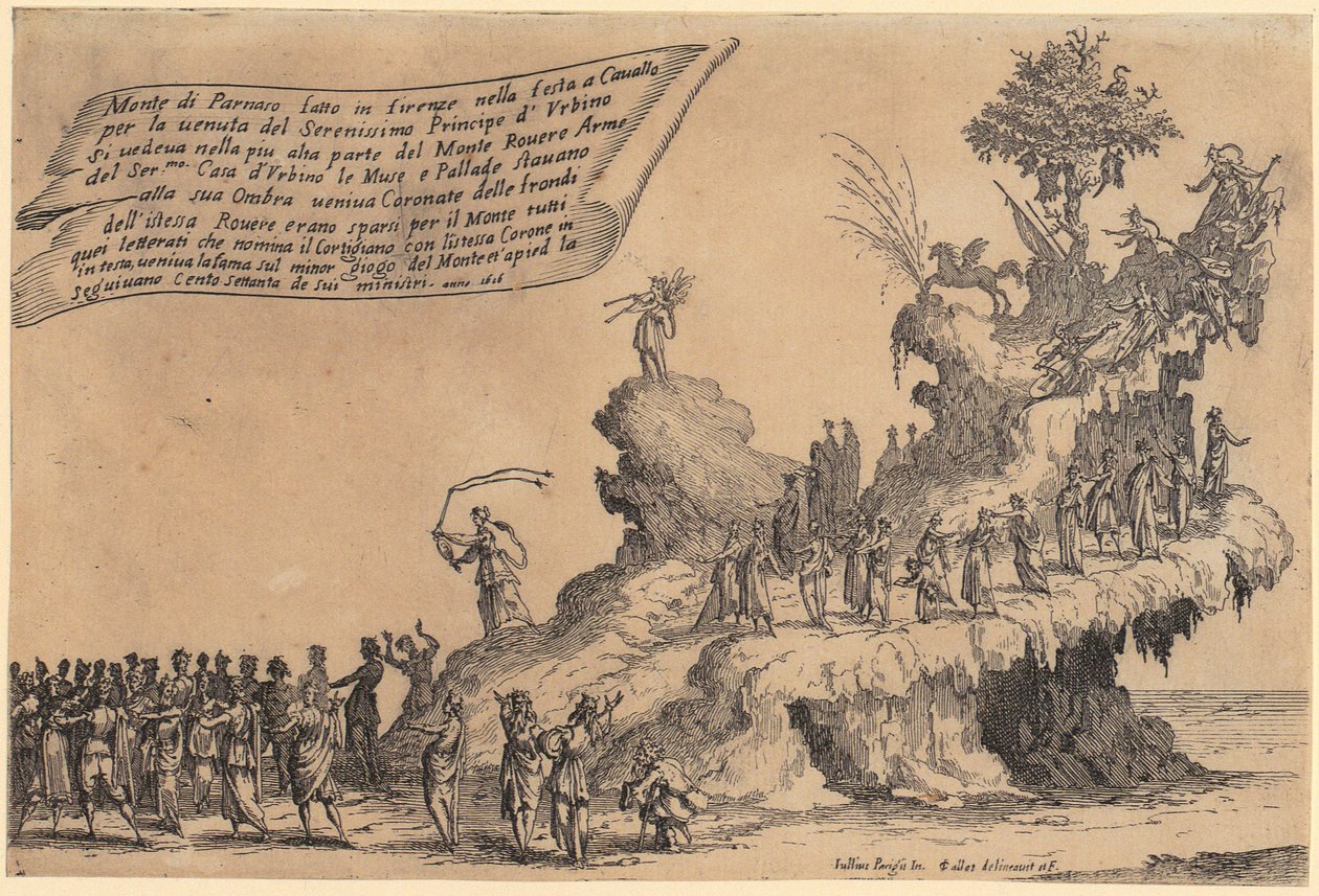 Vognen fra Montparnass, blad 2 i serien «Skjønnhetens krig» av Jacques Callot