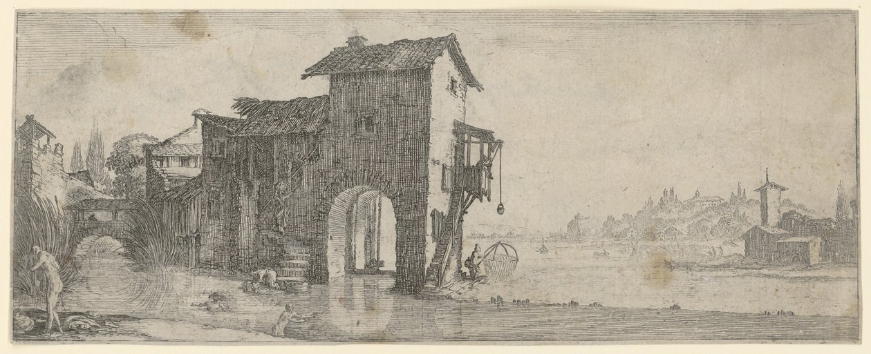 Vannmølle av Jacques Callot