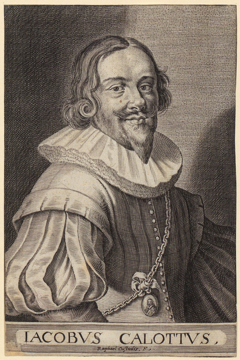 Zanni, blad 3 fra serien «De tre Pantaloni» av Jacques Callot