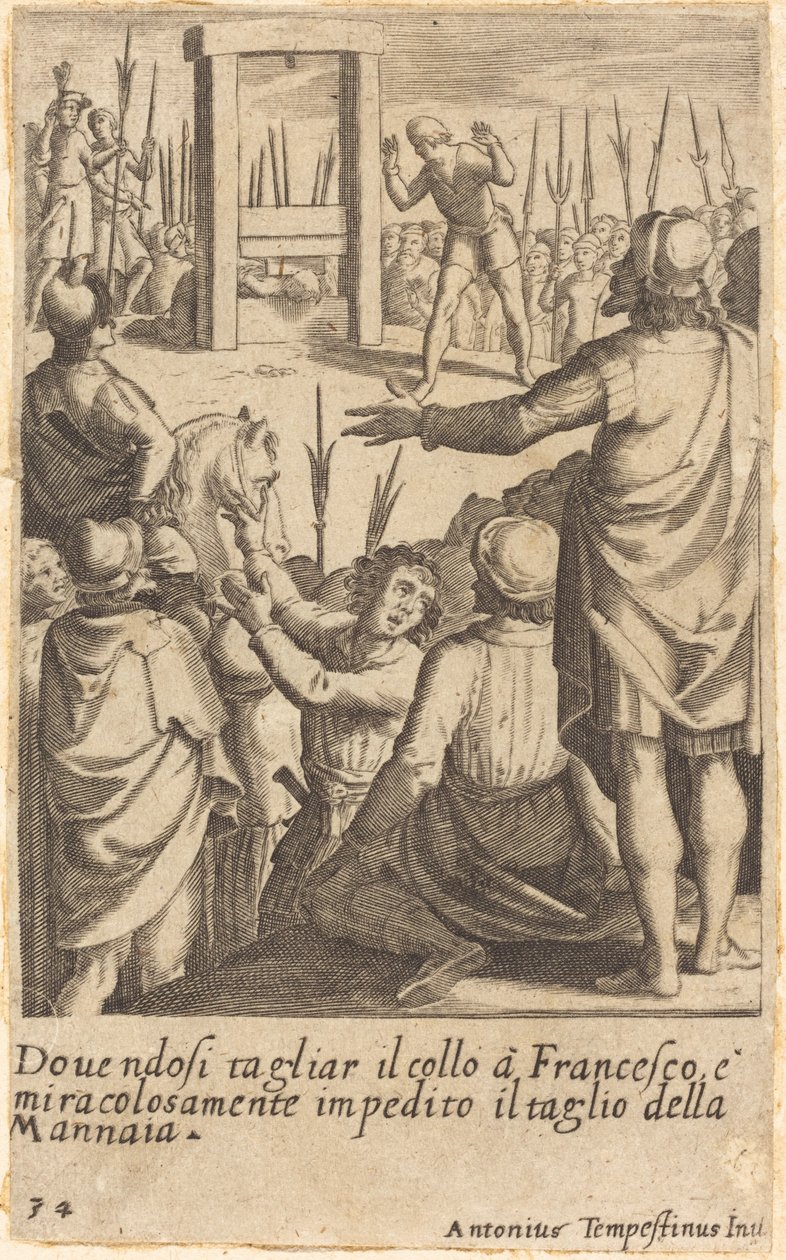 Francesco av Jacques Callot after Antonio Tempesta