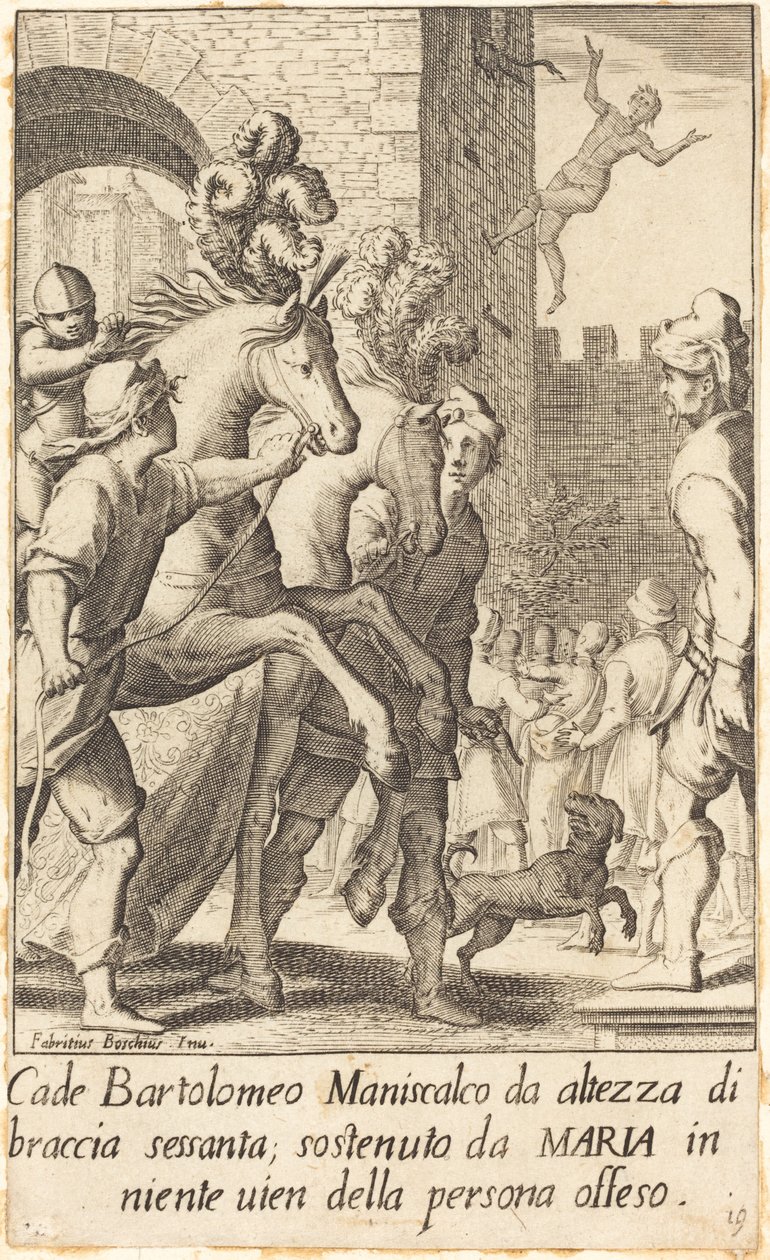Bartolomeo, hovslager av Jacques Callot after Fabrizio Boschi
