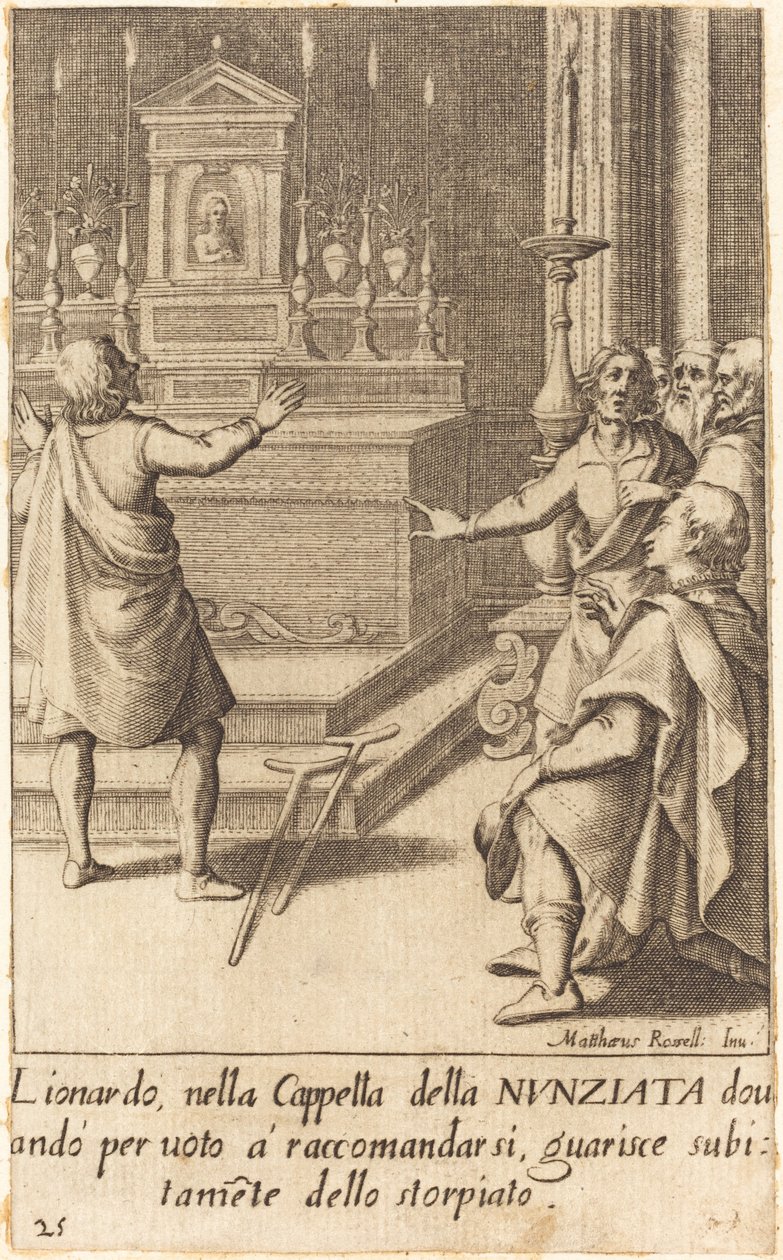 Lionardo av Jacques Callot after Matteo Rosselli