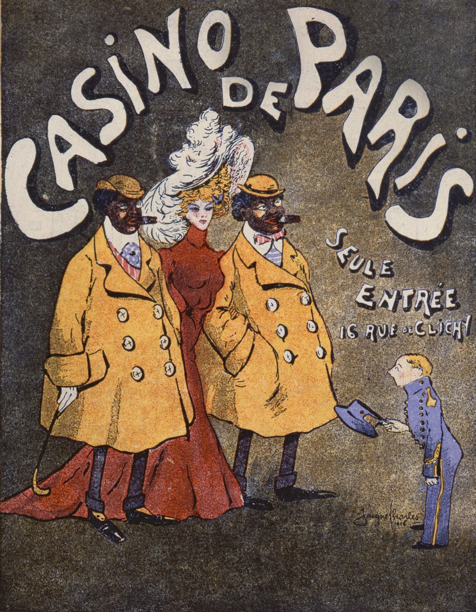 Offisielt program for Casino de Paris, 1906 av Jacques Charles