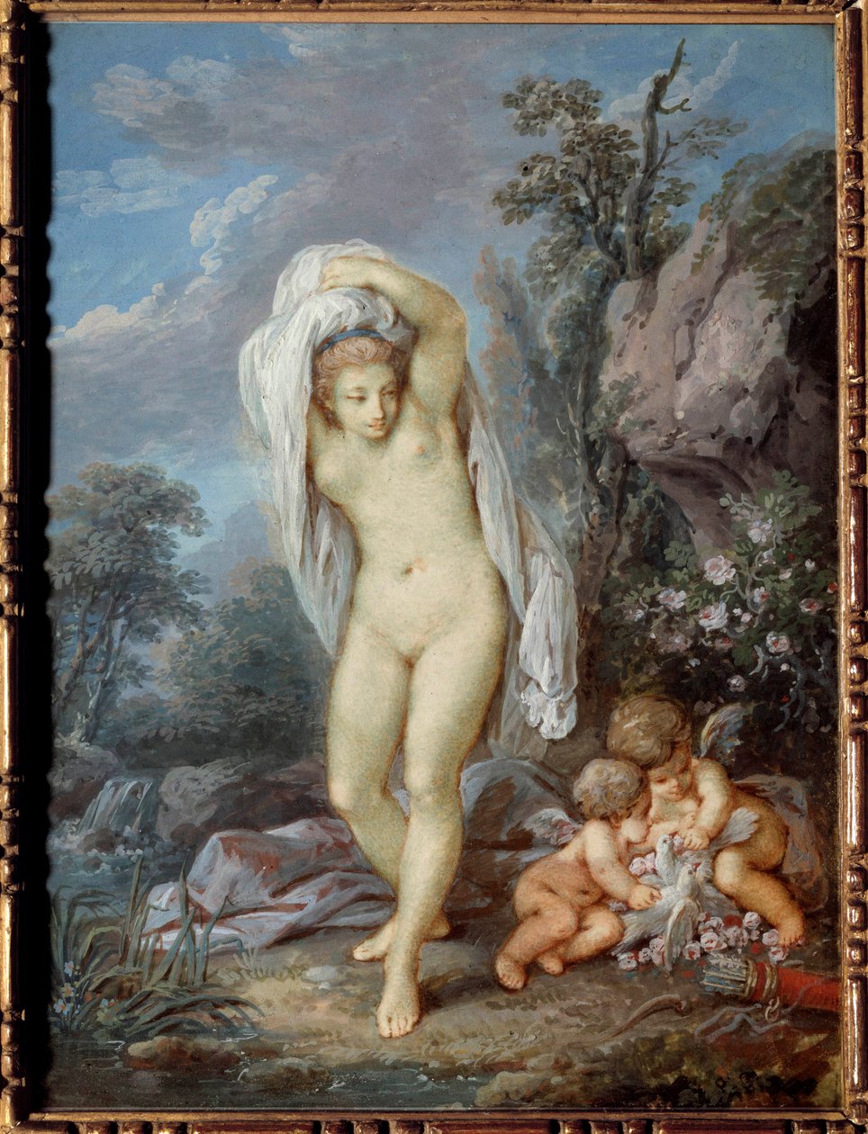 The bath of Venus Painting av Jacques Charlier (1720-1790) av Jacques Charlier