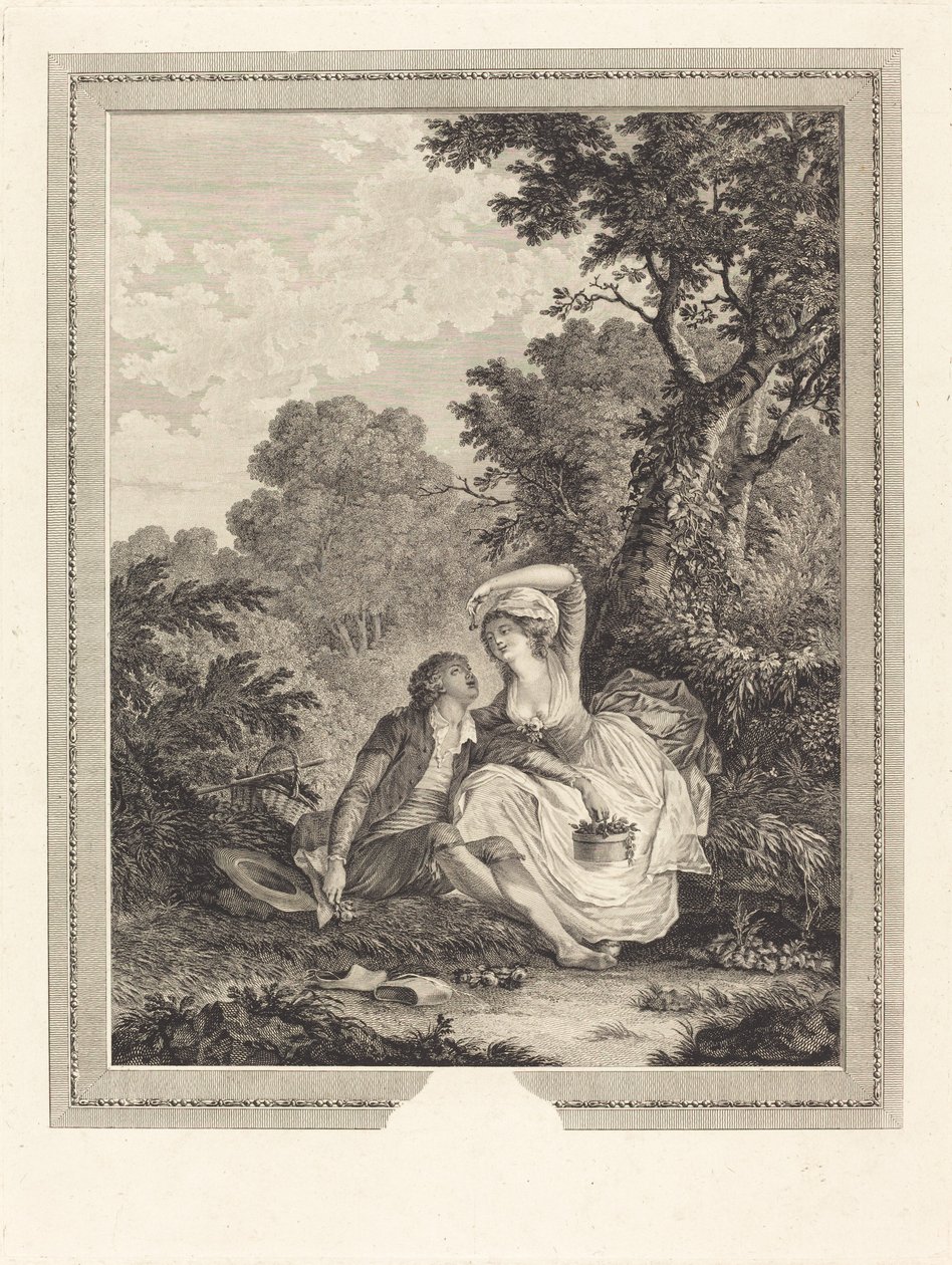 Hover av Jacques Couché after Nicolas Lavreince