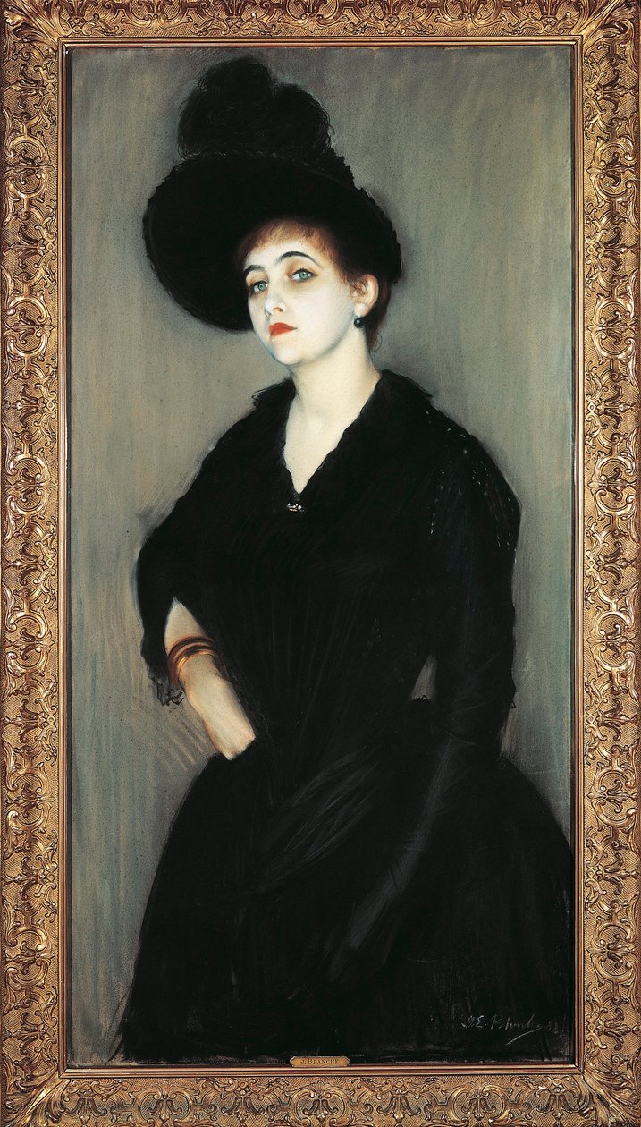 Frankrike, Paris, Portrett av Madame Adelaide Vasnier av Jacques Emile Blanche