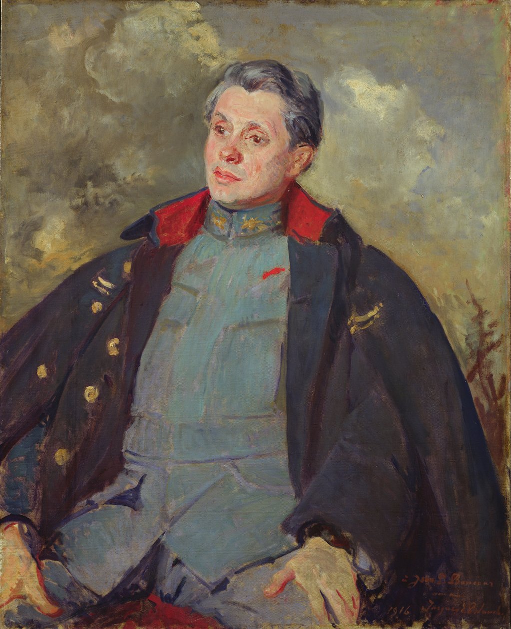 Joseph Paul-Boncour (1873-1972) i Uniform, 1916 av Jacques Emile Blanche