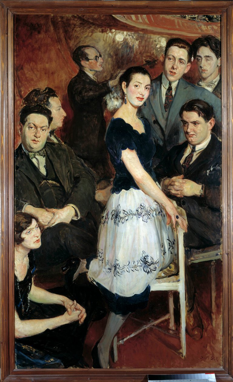 Gruppen på seks av Jacques Emile Blanche