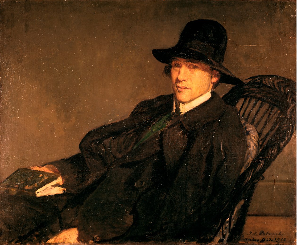 Portrett av Andre Gide 1869-1951, 1912. av Jacques Emile Blanche