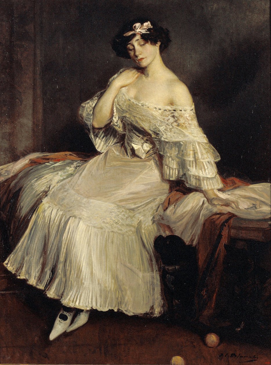 Portrett av Colette 1873-1954, ca. 1905. av Jacques Emile Blanche
