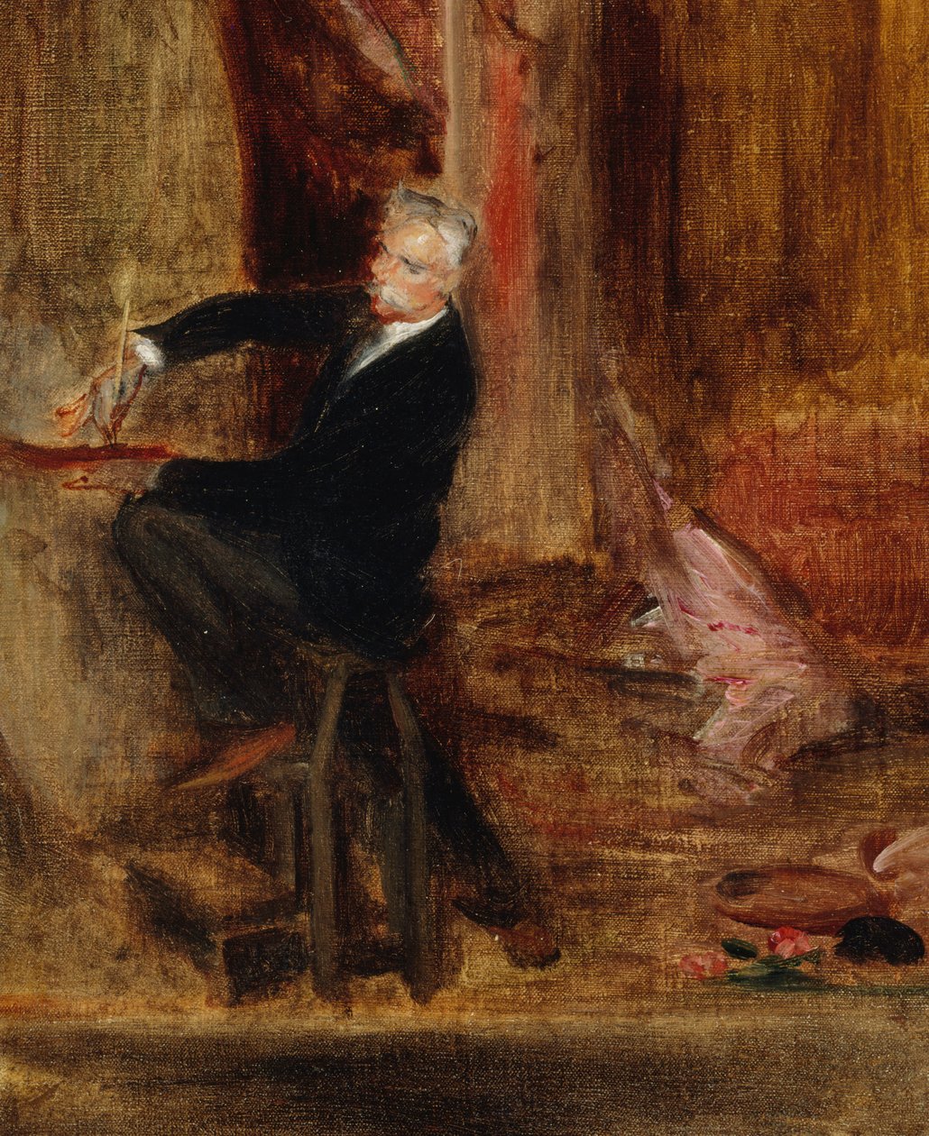 Portrett av Jules Chéret 1836-1933 i studioet hans, 1892. av Jacques Emile Blanche