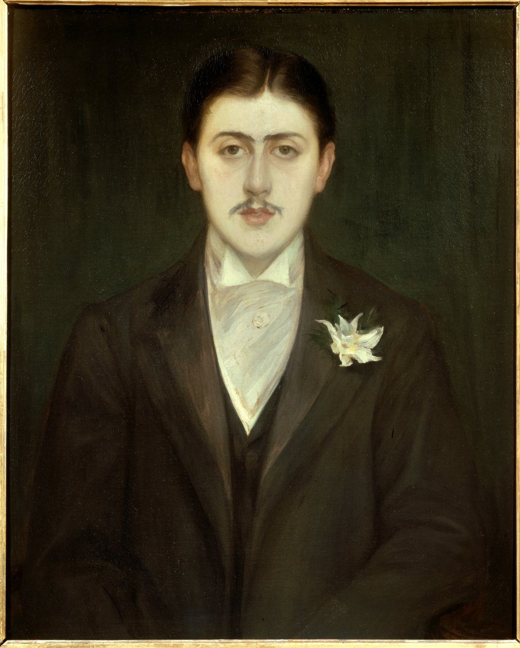 Portrett av Marcel Proust (1871-1922), fransk forfatter. Maleri av Jacques Emile (Jacques-Emile) Blanche (1861-1942). av Jacques Emile Blanche