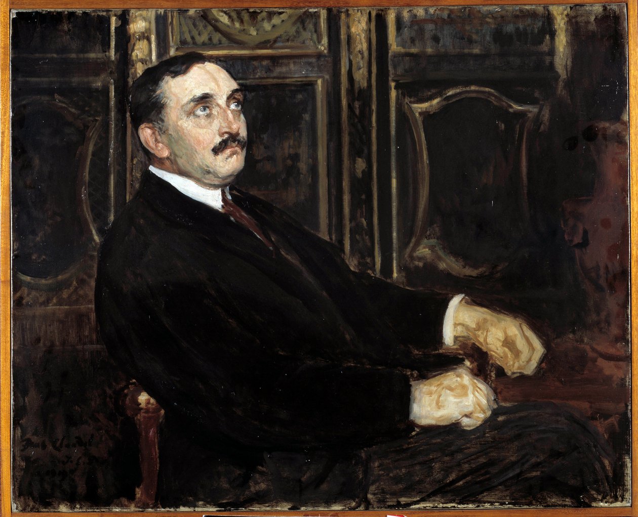 Portrett av Paul Claudel (fransk forfatter av Jacques Emile Blanche