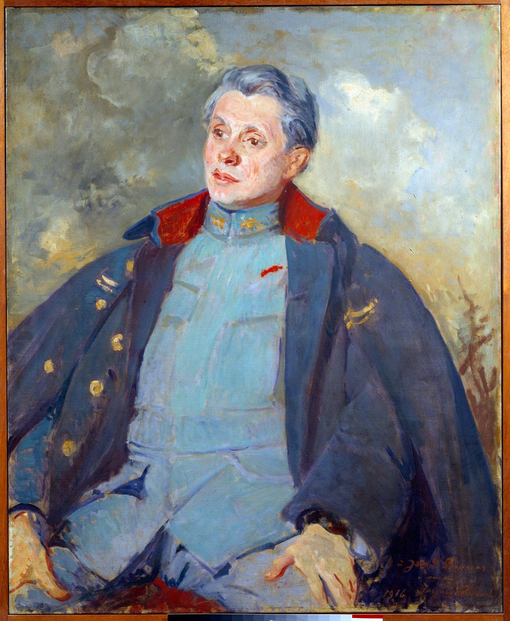Portrett av den franske politikeren Joseph Paul Boncour (Paul-Boncour) (1873-1972) som offiser Maleri av Jacques Emile (Jacques-Emile) Blanche (1861-1942) 1916 Søn. 0,81x1 m Rouen, Museum of Fine Arts av Jacques Emile Blanche