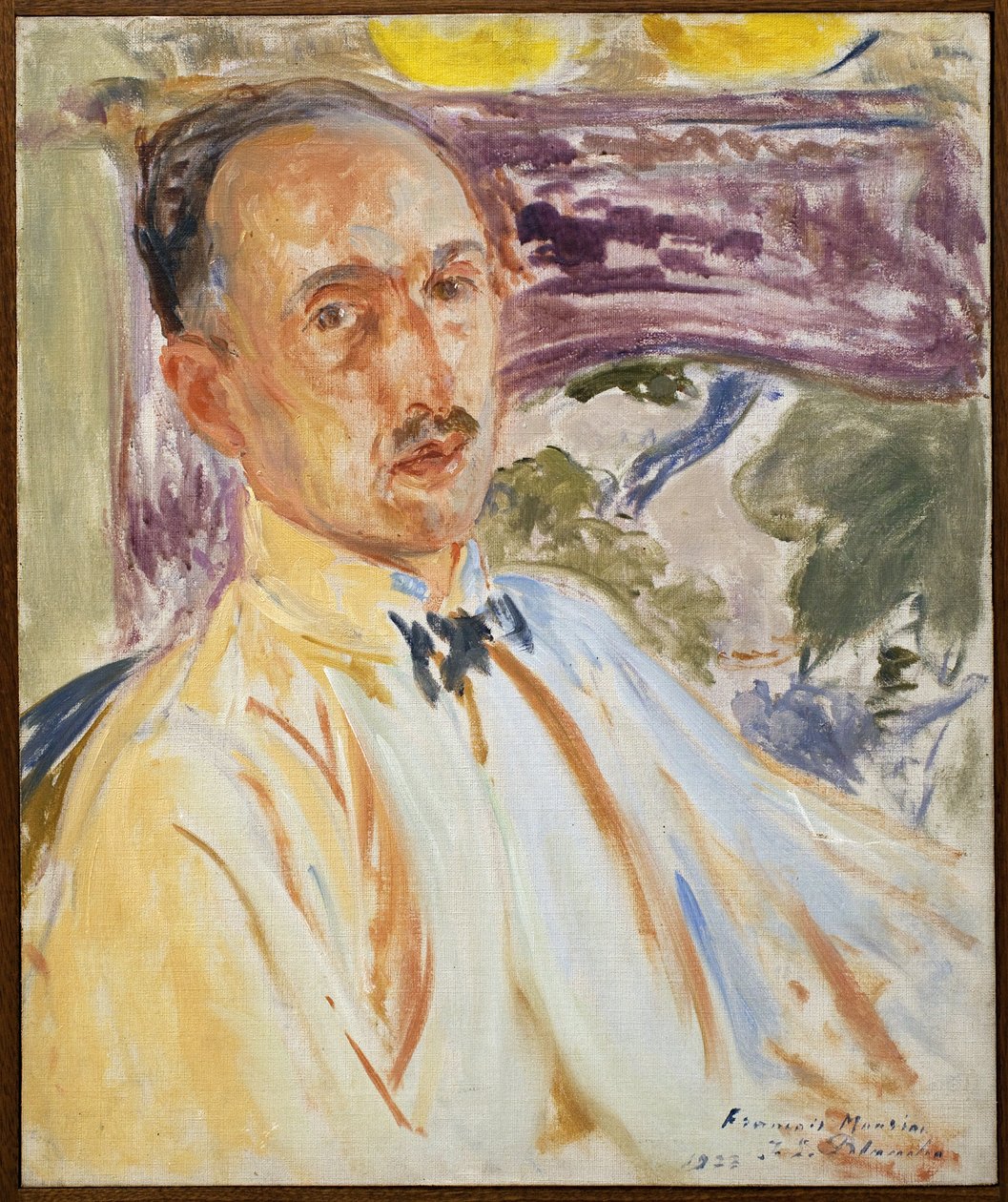 Studie for portrettet av Francois Mauriac (1885-1970). Maleri av Jacques Emile Blanche (1861-1942), olje på lerret av Jacques Emile Blanche