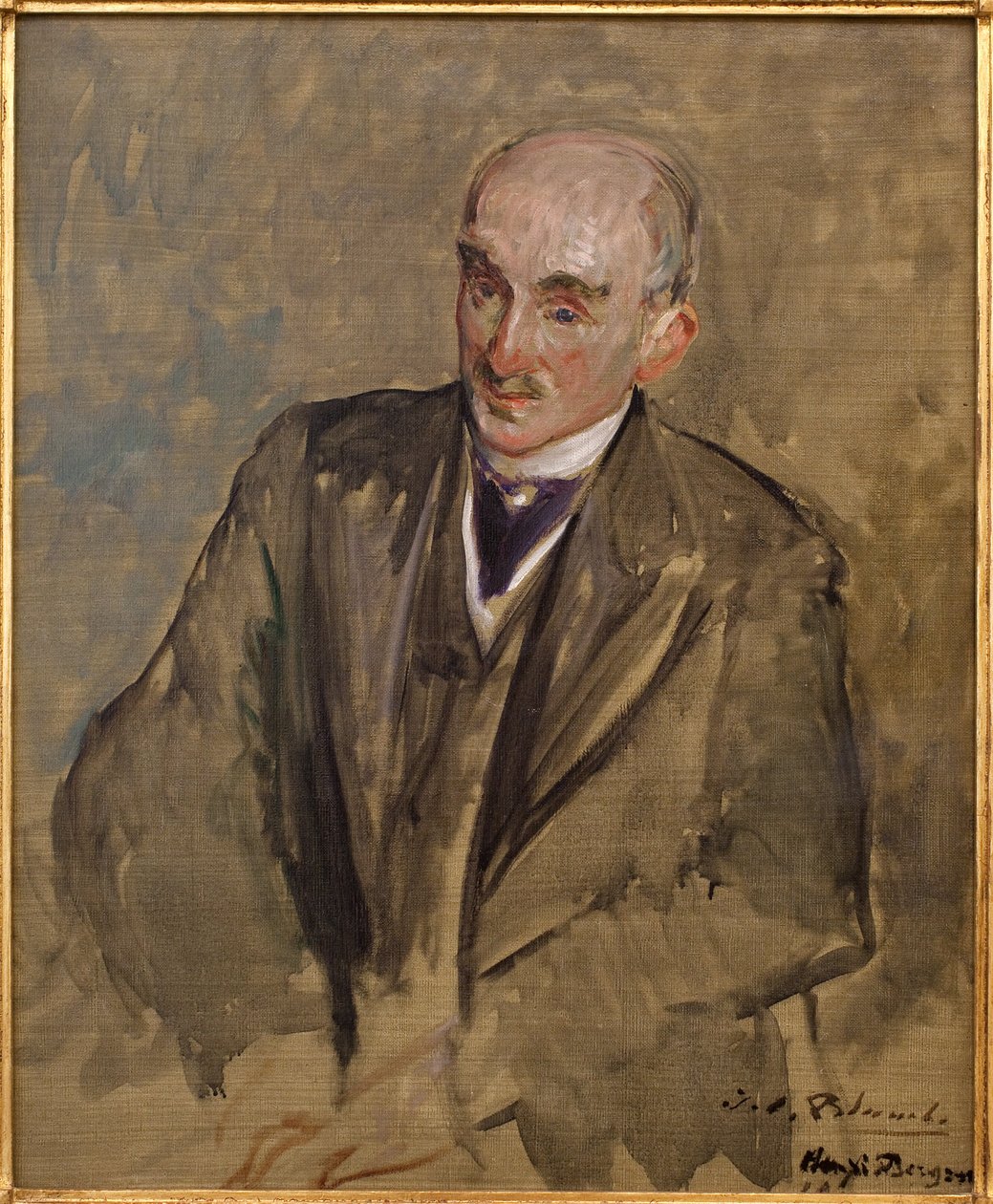 Studie til portrettet av Henri Bergson (1859-1941). Maleri av Jacques Emile (Jacques-Emile) Blanche (1861-1942), olje på lerret av Jacques Emile Blanche