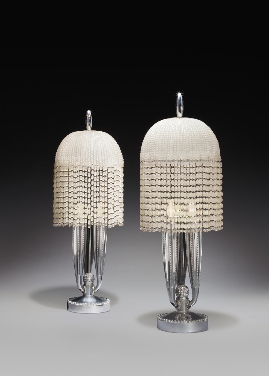 Et par bordlamper, ca. 1925 av Jacques Emile Ruhlmann