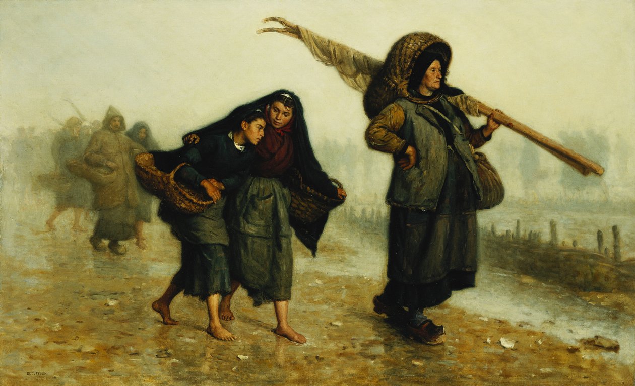 Skjellsamlerne; Skalldyrsamlere, av Jacques Eugene Feyen