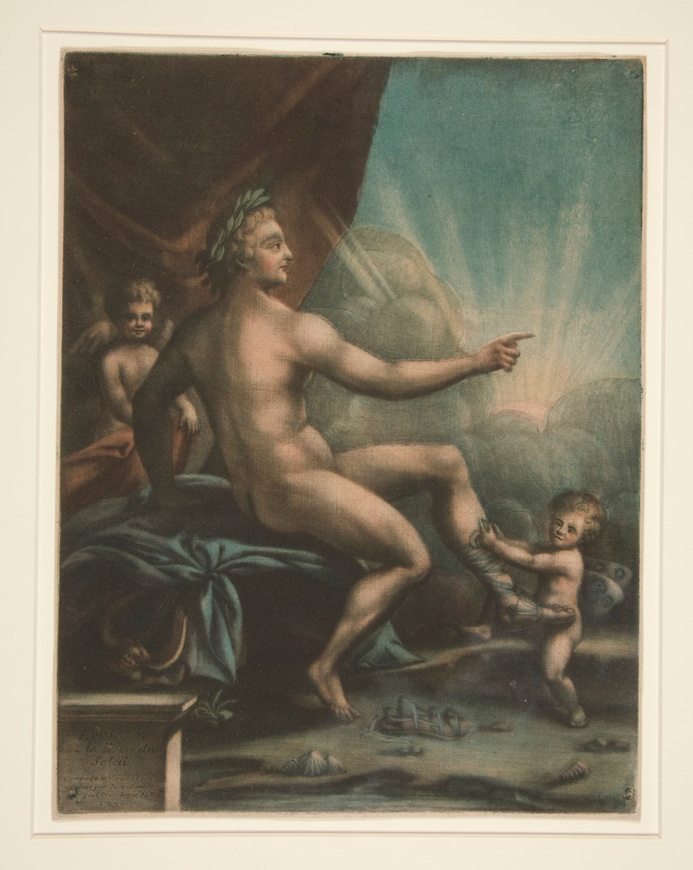 Apollon eller le lev? du soleil (Apollo eller solen som stiger opp) av Jacques Fabien Gautier dAgoty