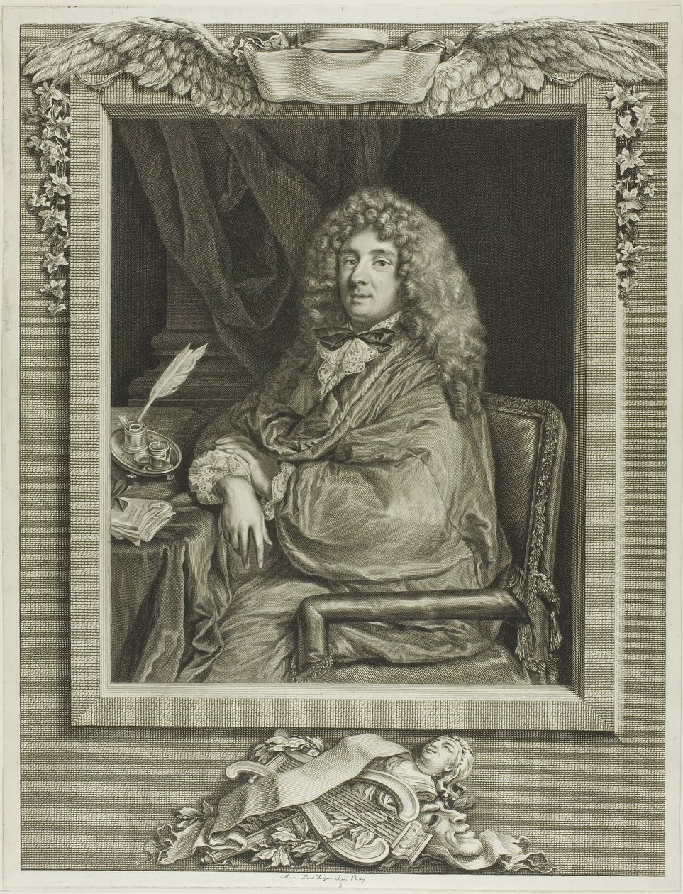 Moliere av Jacques Firmin Beauvarlet
