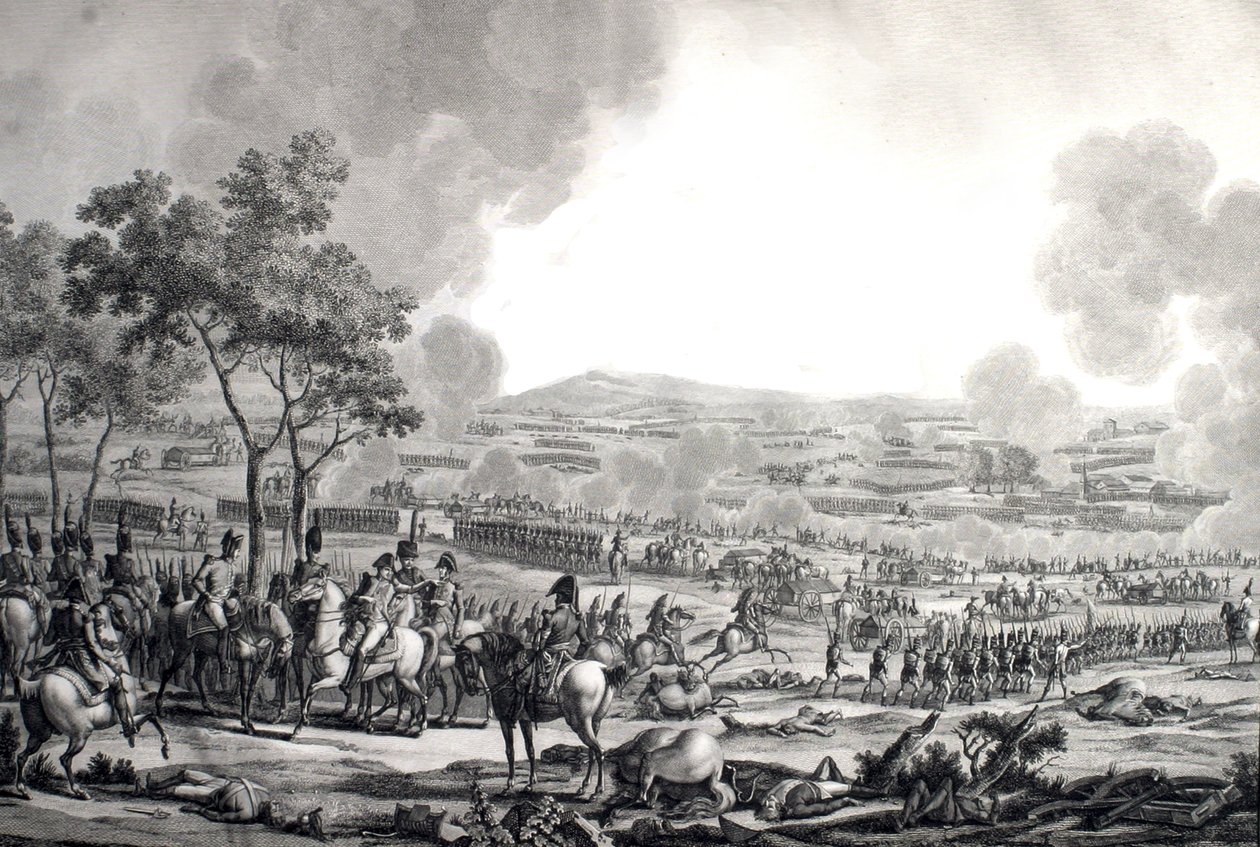 Slaget ved Wagram, 17. juli av Jacques Francois Joseph (after) Swebach