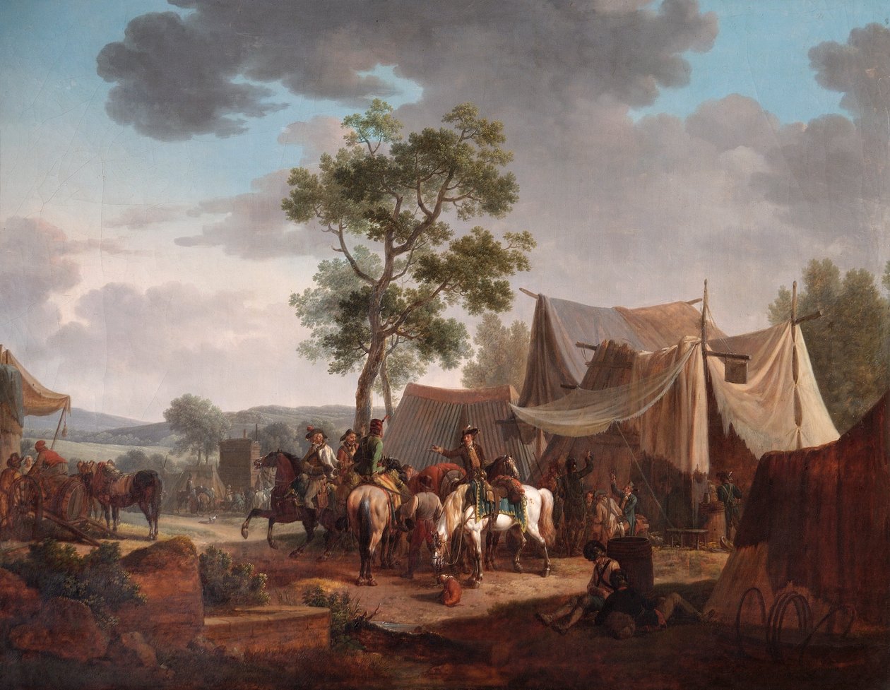 Et leirsted av Jacques Francois Joseph Swebach