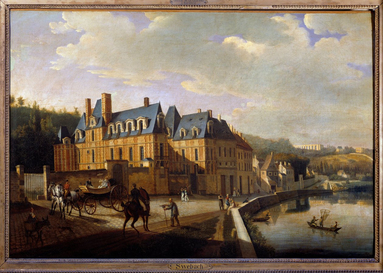 Chateau de la Chaussee nær Bougival av Jacques Francois Joseph Swebach
