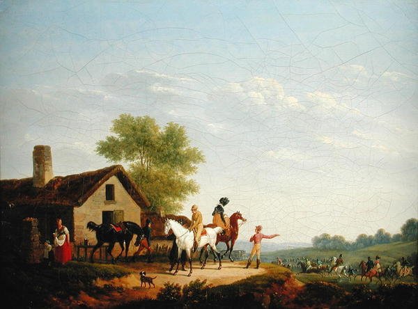 Hesteveddeløp av Jacques Francois Joseph Swebach
