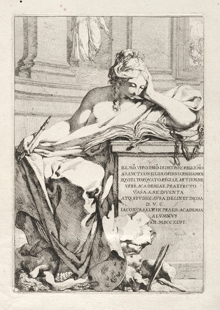 Suite med vaser av Jacques François Saly