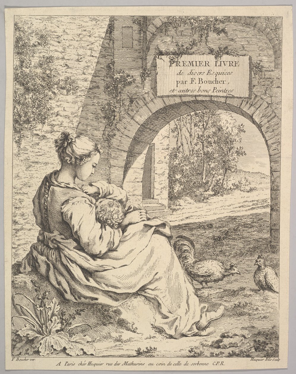 Frontispice, midten til slutten av 1700-tallet. av Jacques Gabriel Huquier