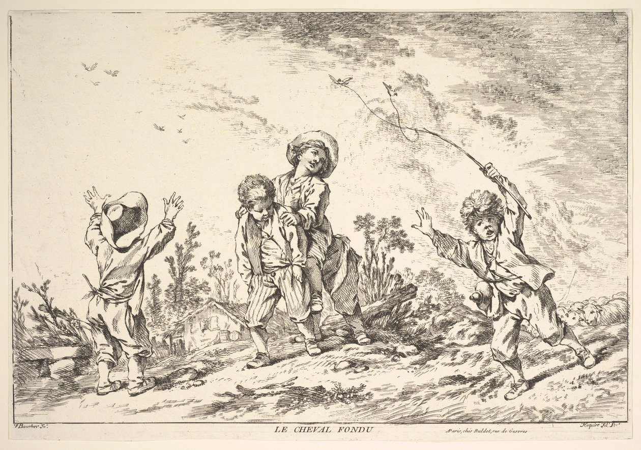 Leapfrog, midten til slutten av 1700-tallet. av Jacques Gabriel Huquier
