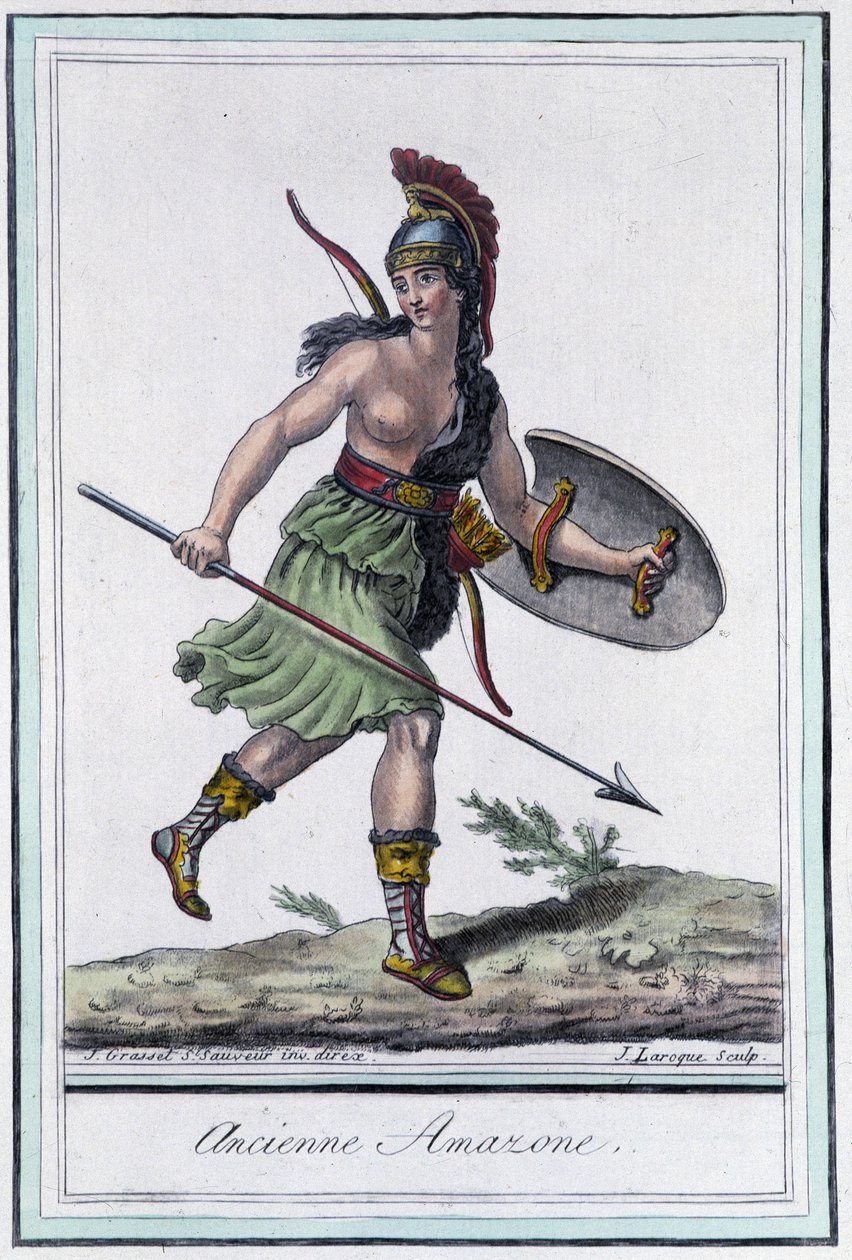Old Amazon - i "" Encyclopedia of Travels"" av Grasset St Sauveur, red. 1796 av Jacques Grasset de Saint Sauveur