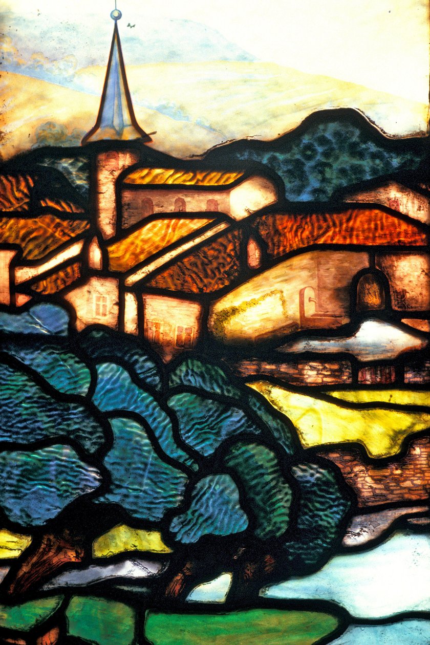 Nancy (avdeling 54), jugendstil, handels- og industrikammer, glassmalerier av Jacques Gruber (1870-1936) av Jacques Gruber