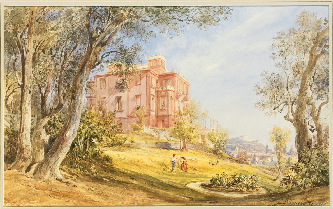 Villa Madama, Roma, 1855 av Jacques Guiaud