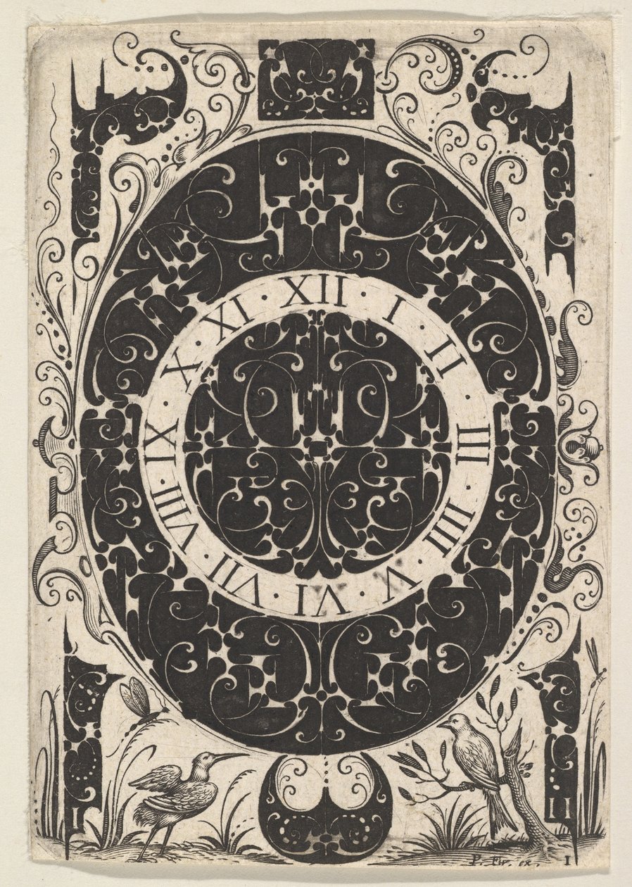 Oval urkasse med fugler og mindre motiver, ca. 1614-19. av Jacques Hurtu