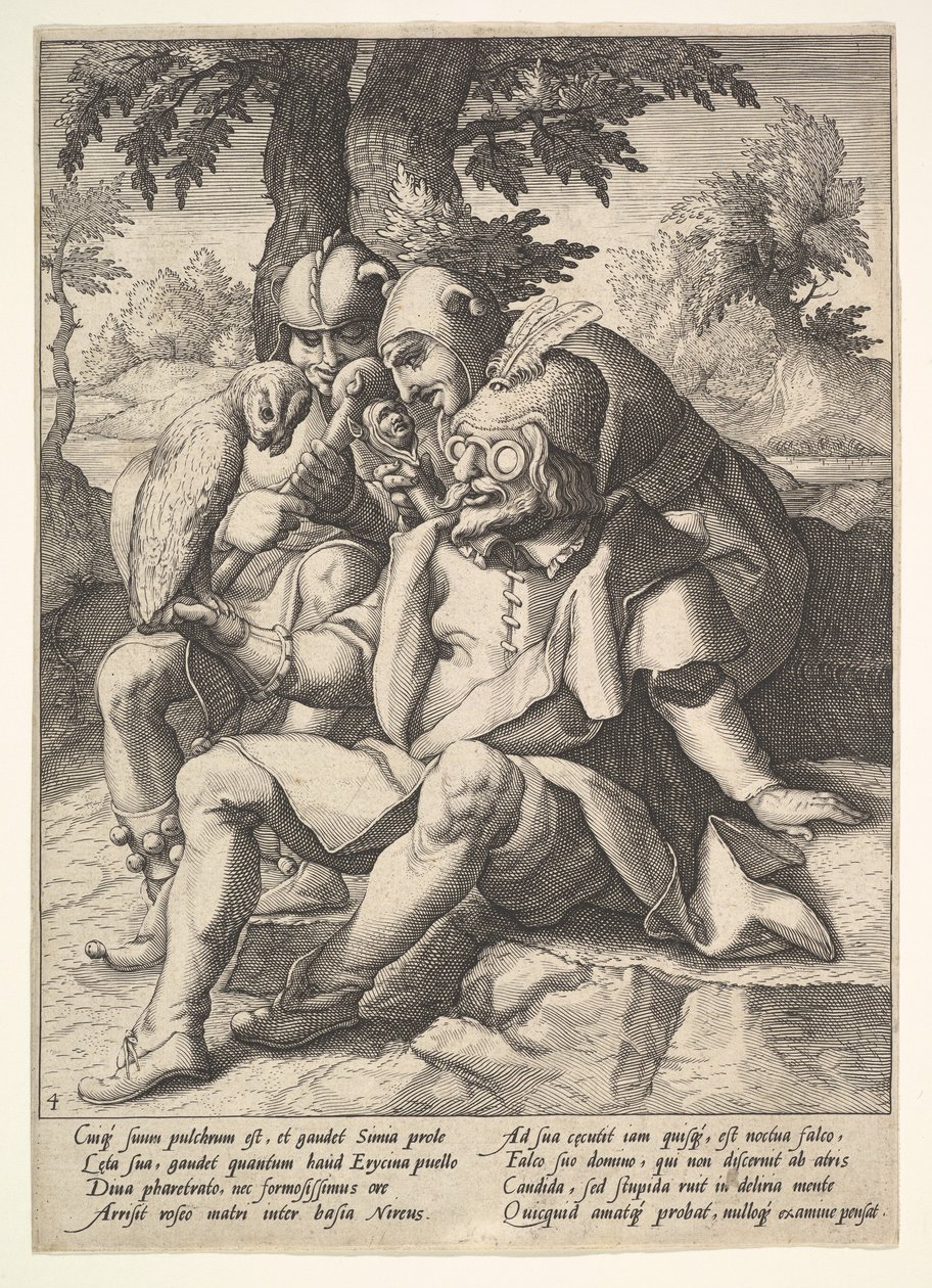 Dårenes visdom, fra seks ordspråk. av Jacques II de Gheyn